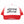 Load image into Gallery viewer, The front of a red and white trucker hat with the Almost Official Logo printed in black.