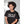 Load image into Gallery viewer, A man wearing the Almost Official Glitch Logo black t-shirt