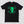 Load image into Gallery viewer, The Digiskull shirt that depicts a bright green deteriorating skull floating in the middle of a grid matrix on a black shirt with a binary poster background.
